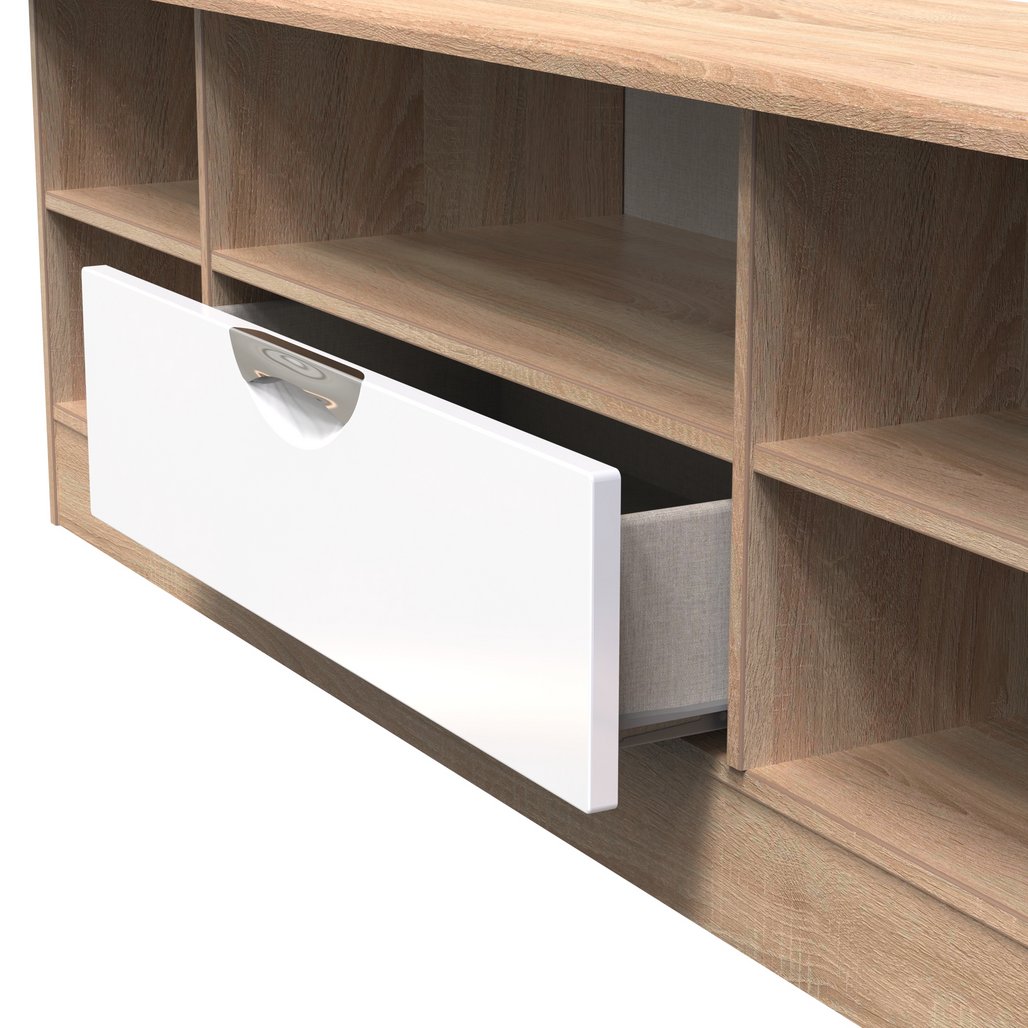 Camden Wide 1 Drawer Open Shelf TV Unit