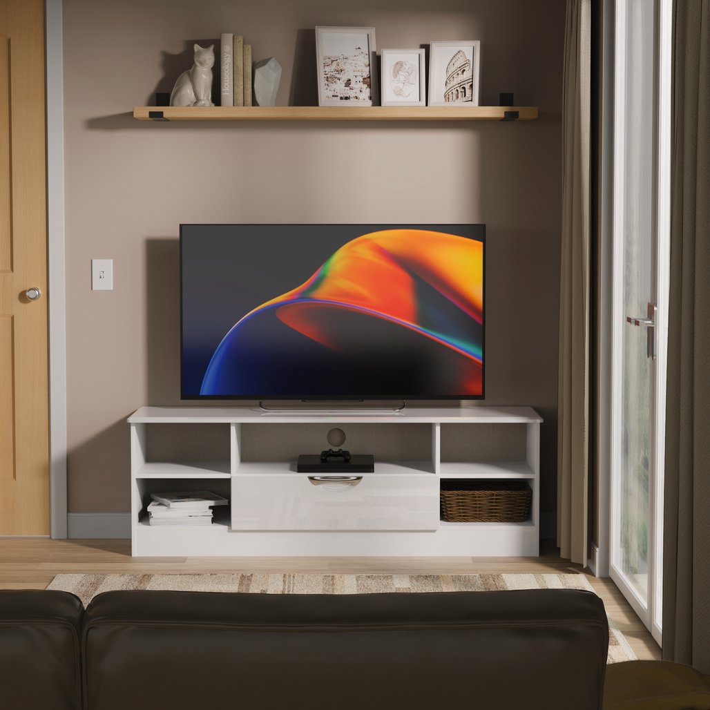 Camden Wide 1 Drawer Open Shelf TV Unit