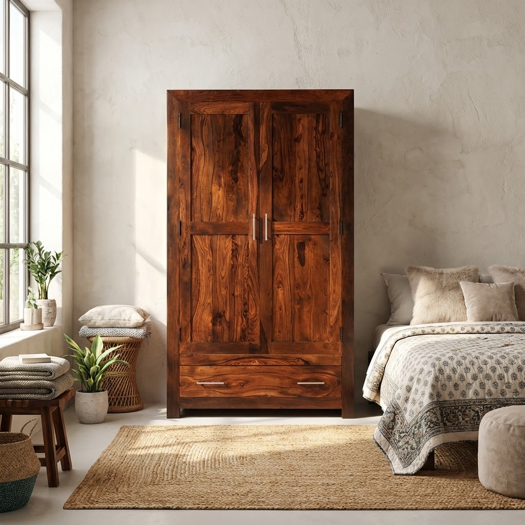 Sequoia 2 Door 1 Drawer Double Wardrobe