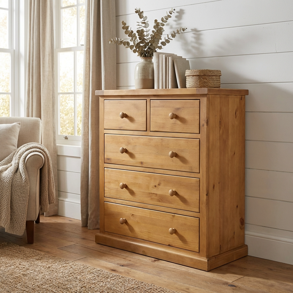 Verde 3+2 Drawer Chest of Drawers