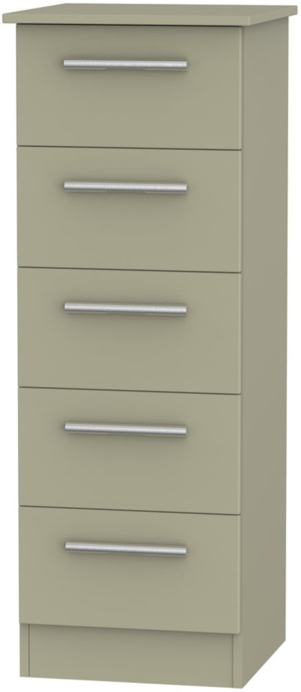 Contrast 5 Drawer Bedside Table