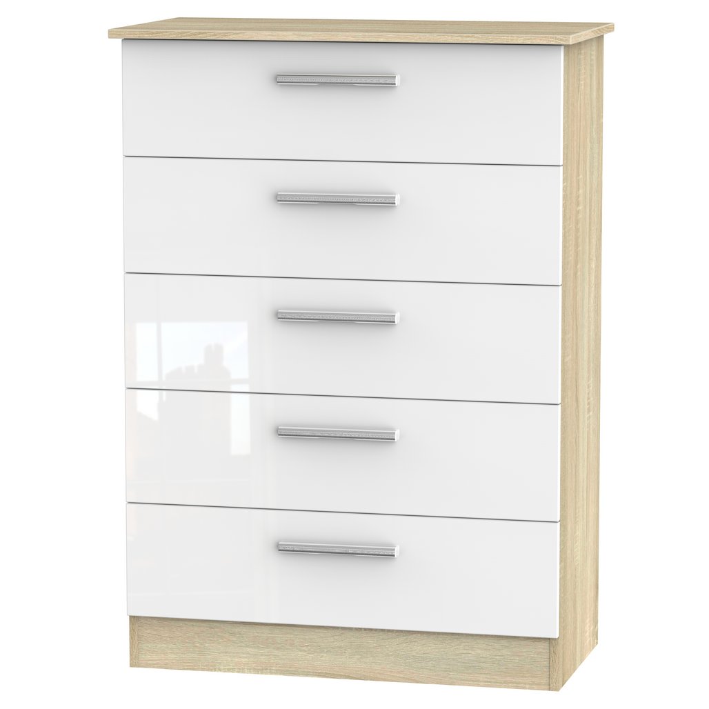 Contrast 5 Drawer Chest