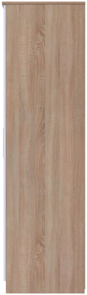 Contrast Mirrored 3 Door Triple Wardrobe
