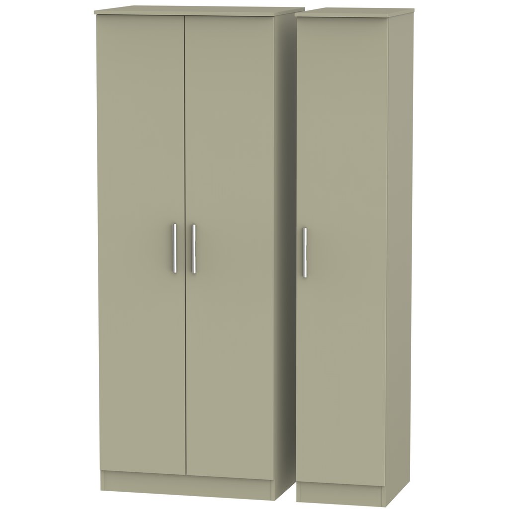 Contrast Tall 3 Door Triple Wardrobe