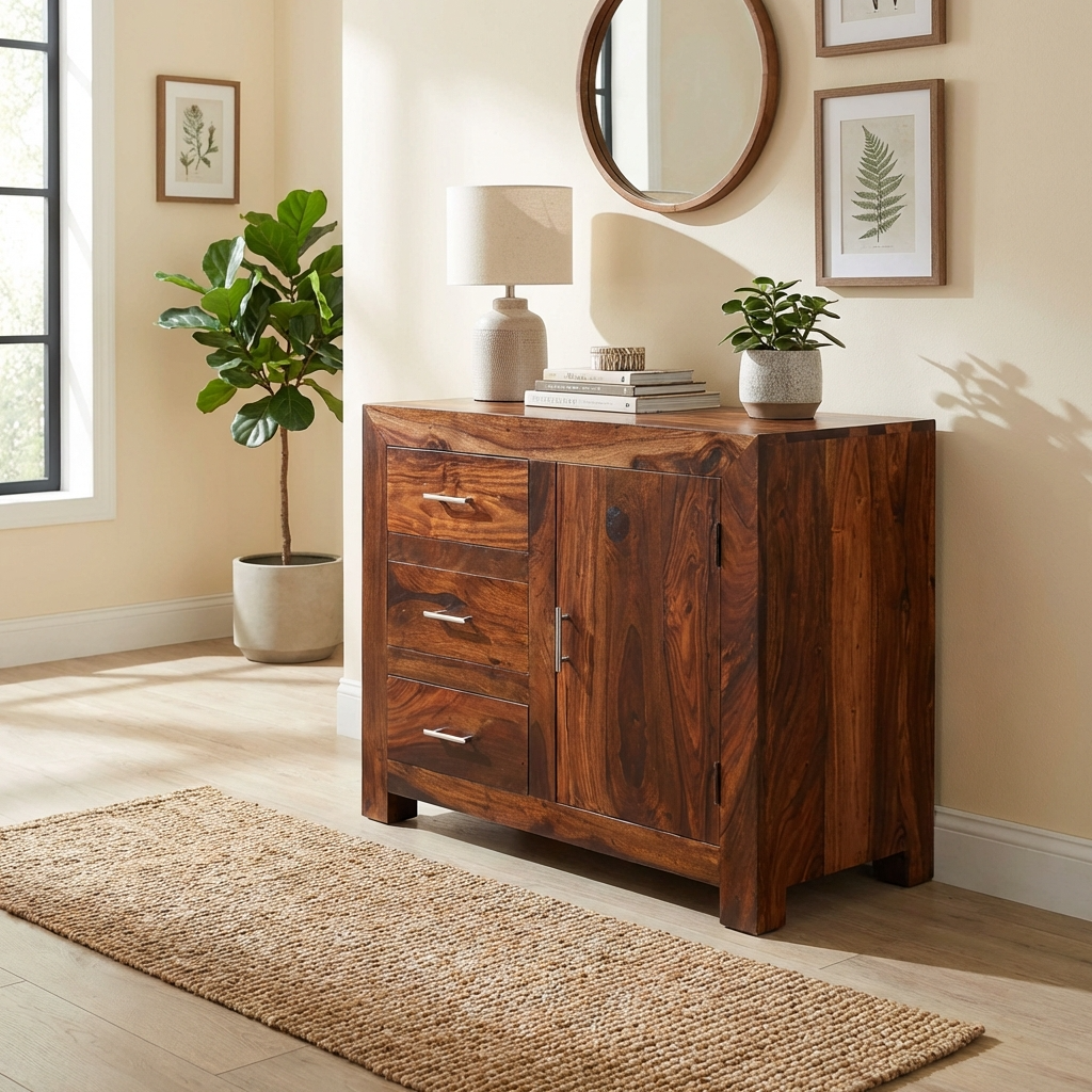 Sequoia 1 Door 3 Drawer Small Sideboard