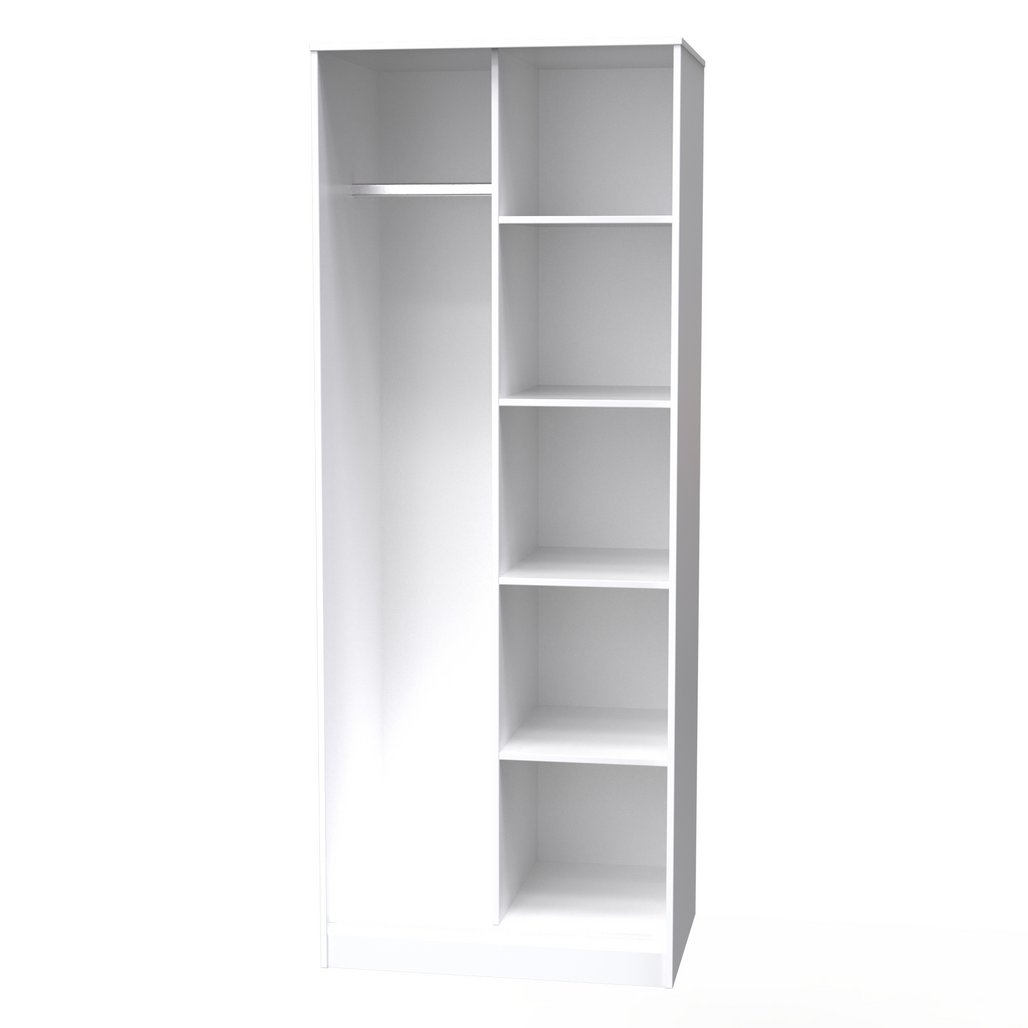 Cube Tall Open Wardrobe with Shelving