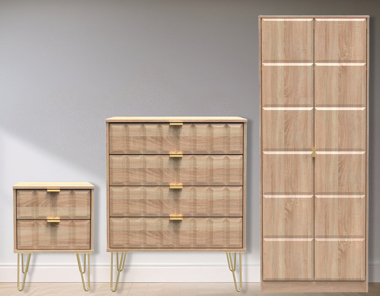 Cube 3 Piece Bedroom Set