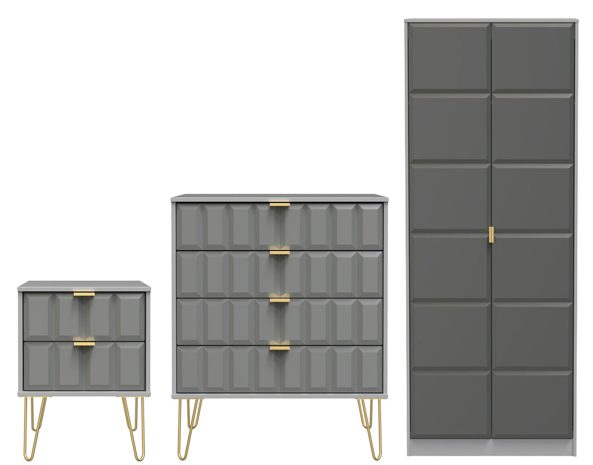 Cube 3 Piece Bedroom Set