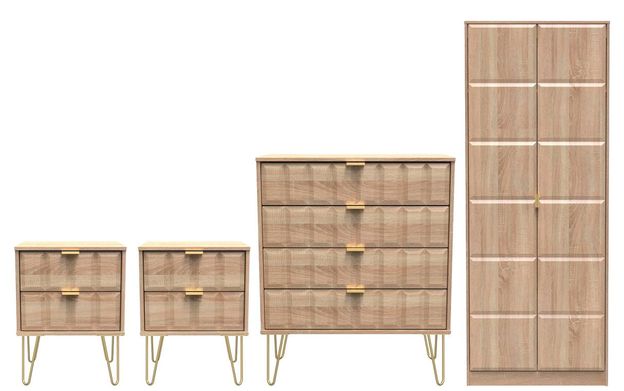 Cube 4 Piece Bedroom Set