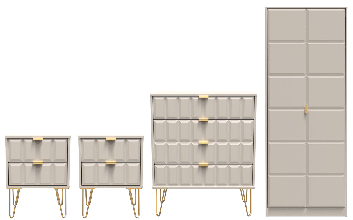 Cube 4 Piece Bedroom Set