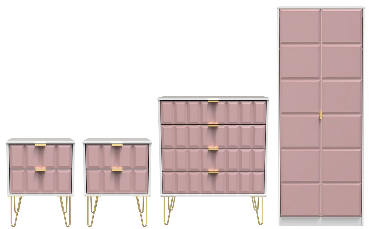 Cube 4 Piece Bedroom Set