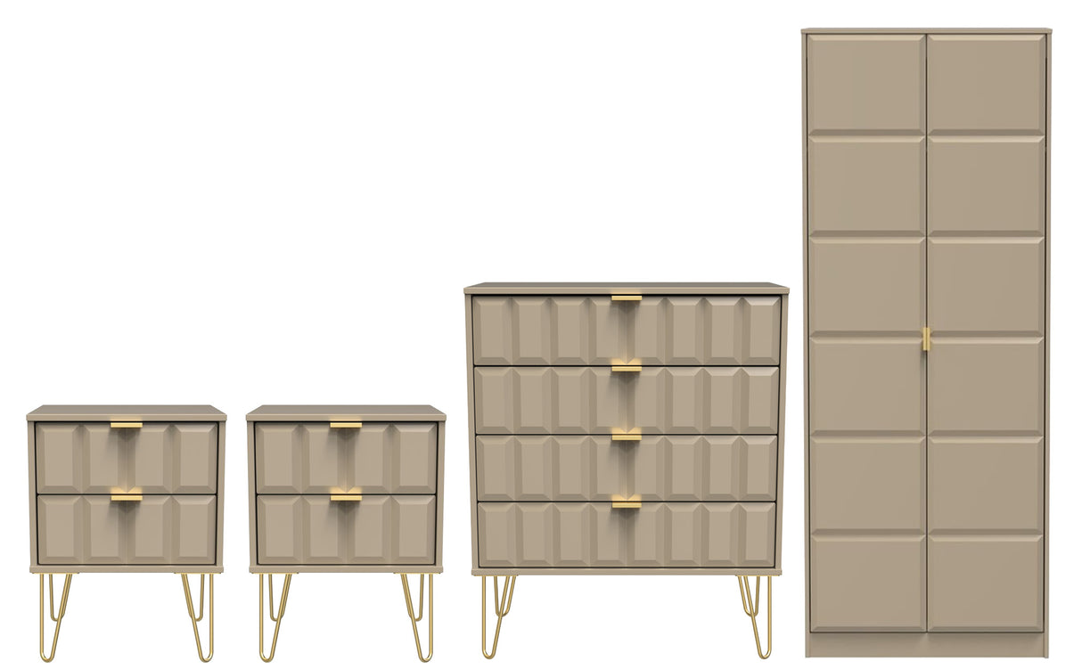 Cube 4 Piece Bedroom Set