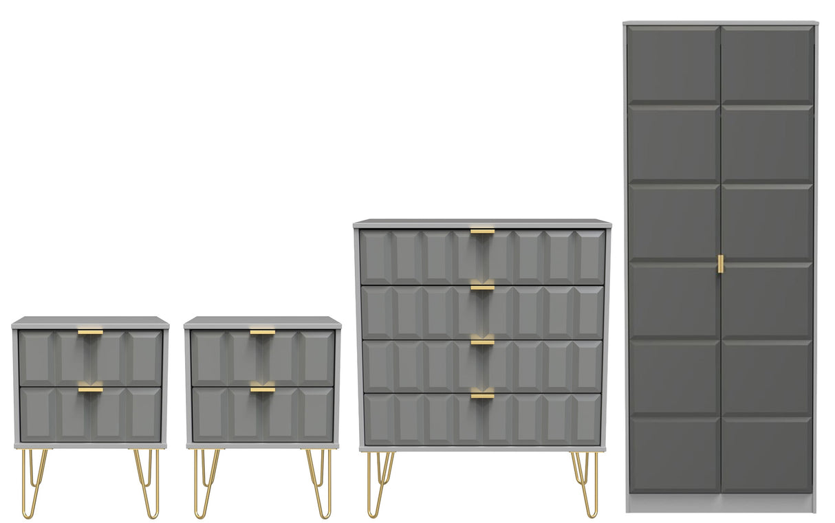 Cube 4 Piece Bedroom Set