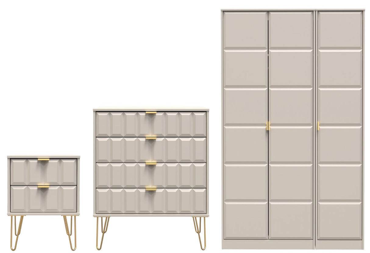 Cube 3 Piece Bedroom Set