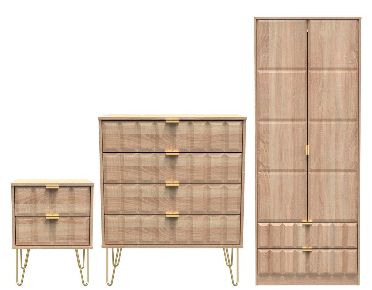 Cube 3 Piece Bedroom Set