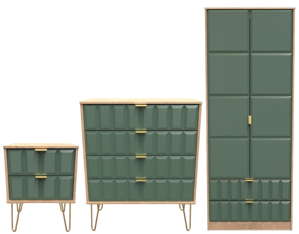 Cube 3 Piece Bedroom Set