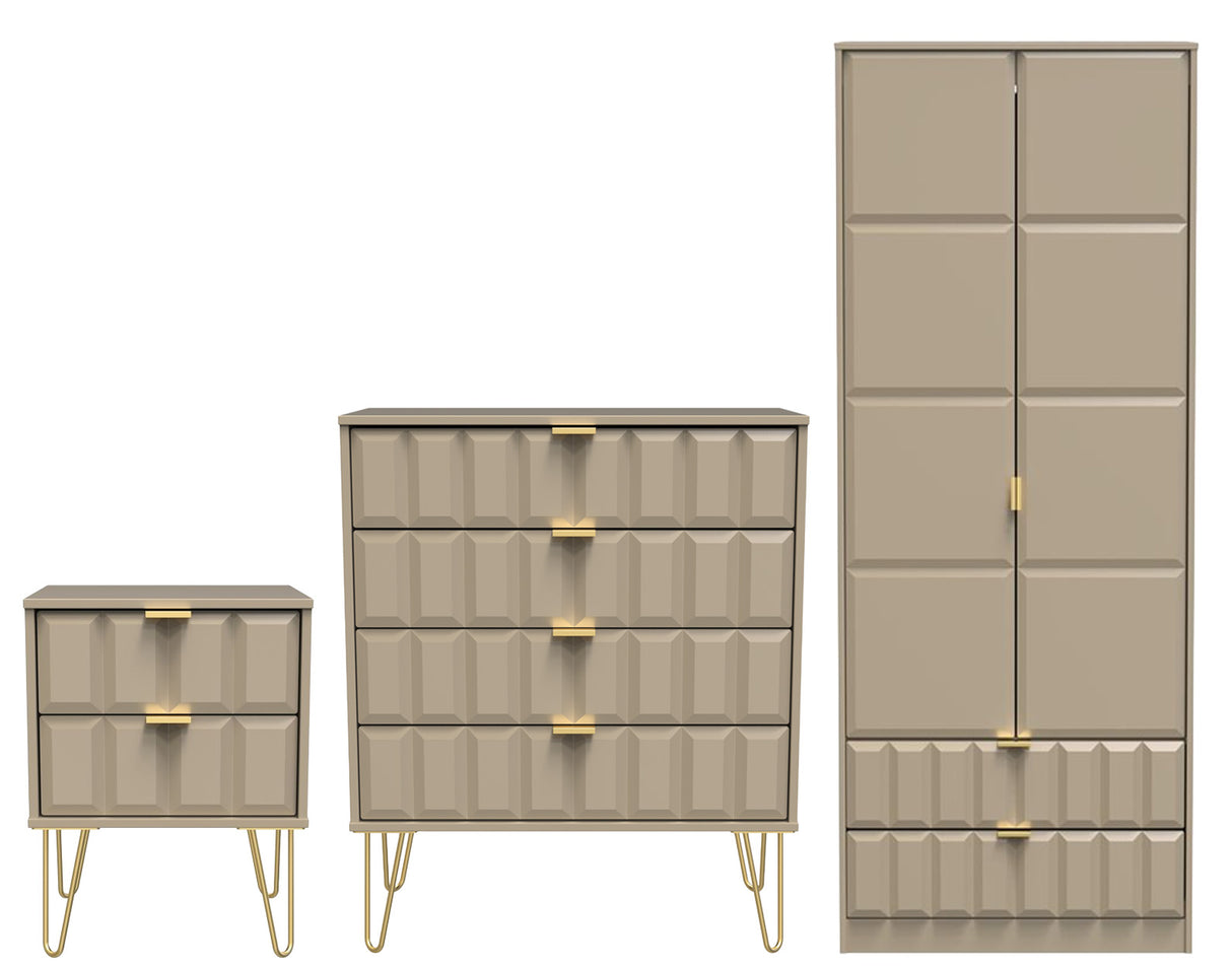 Cube 3 Piece Bedroom Set