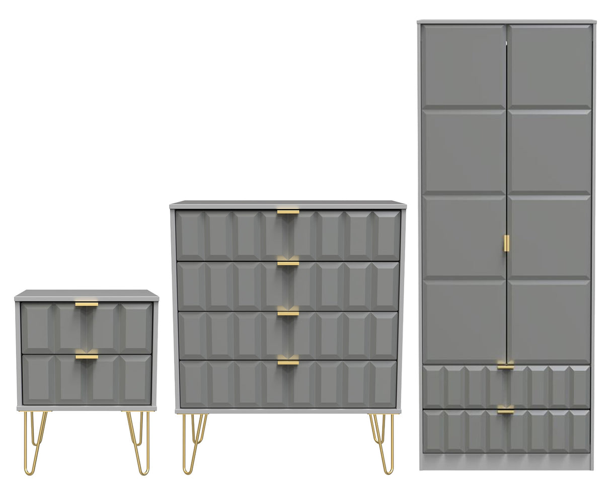 Cube 3 Piece Bedroom Set