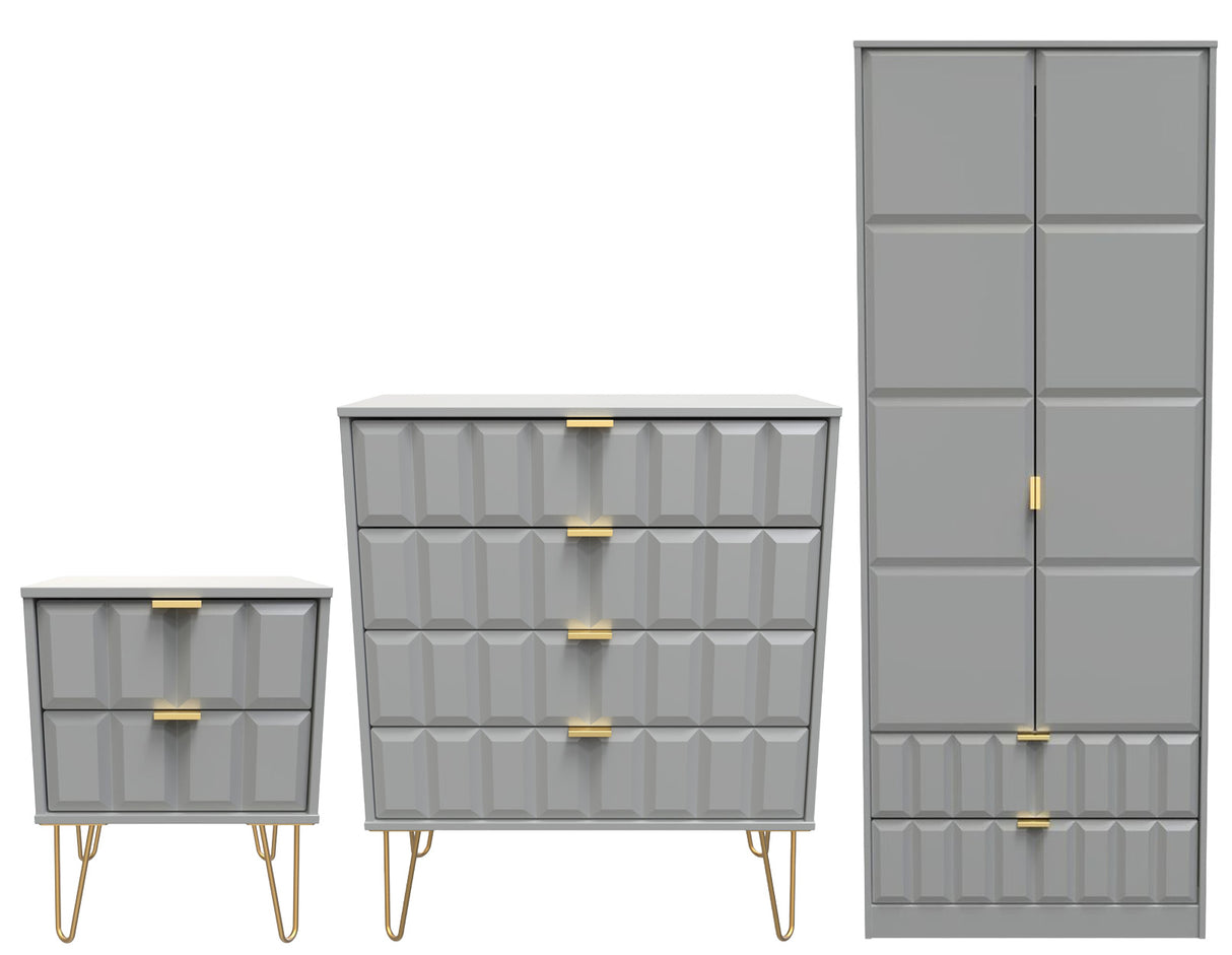 Cube 3 Piece Bedroom Set