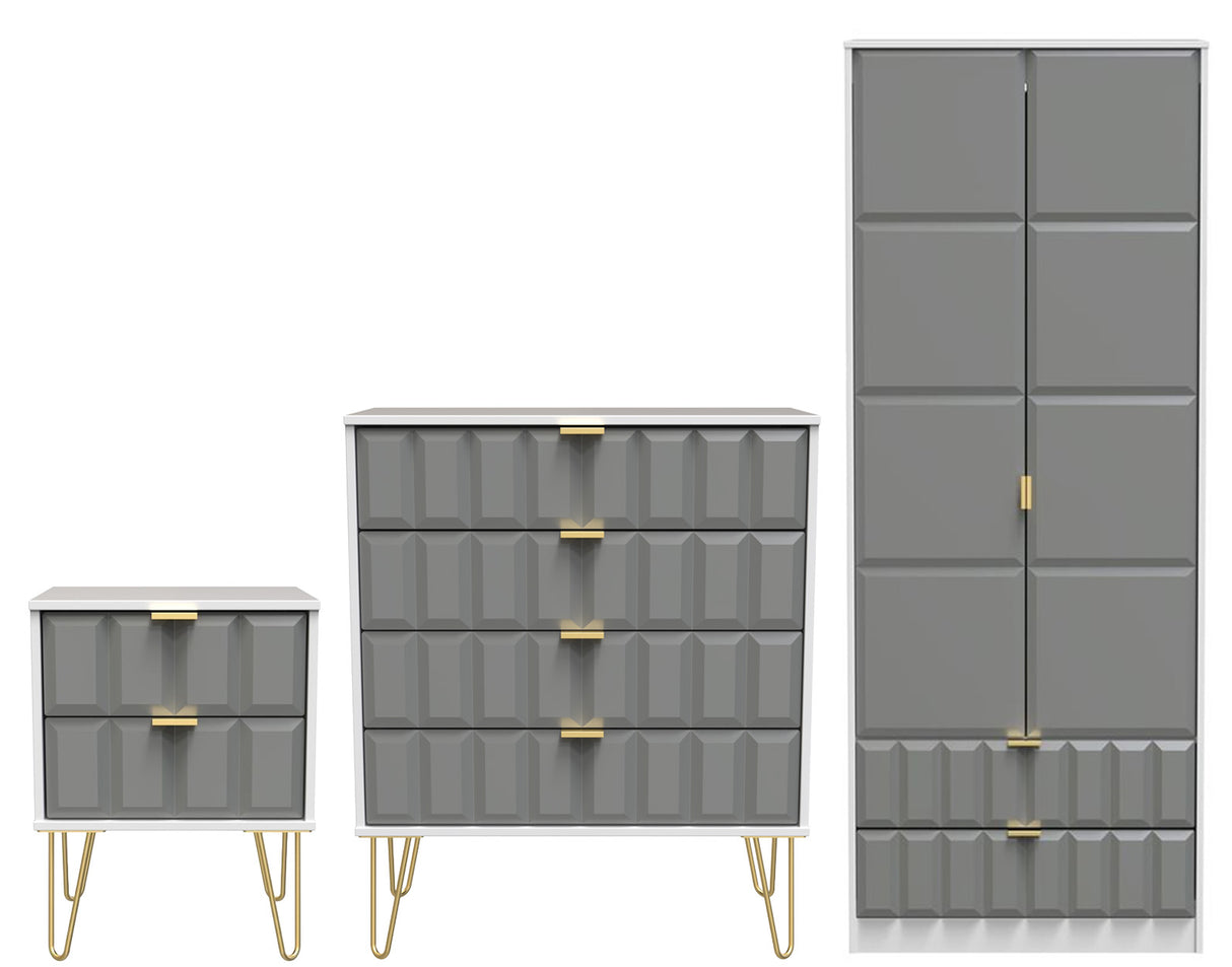 Cube 3 Piece Bedroom Set