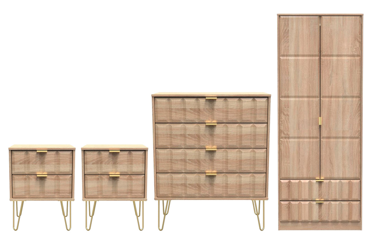 Cube 4 Piece Bedroom Set