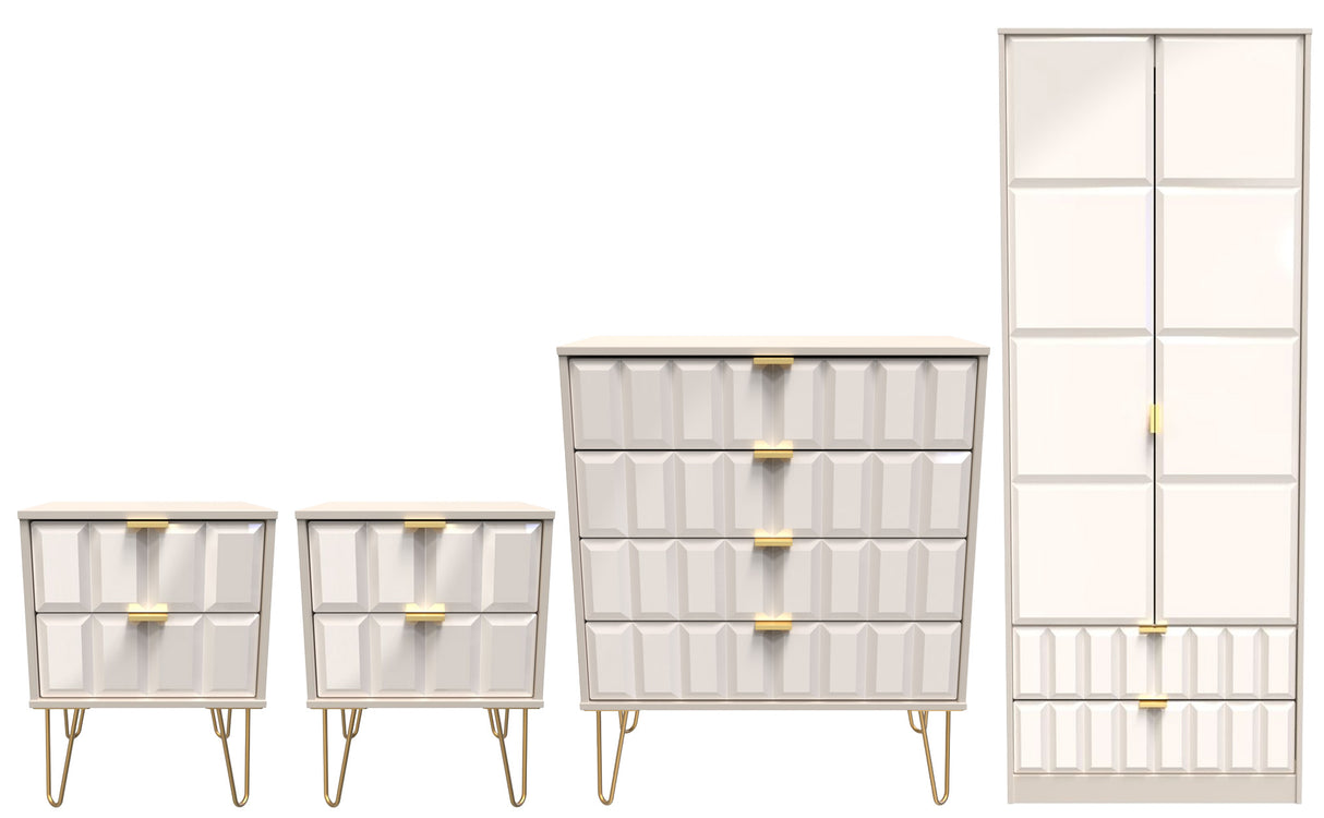 Cube 4 Piece Bedroom Set