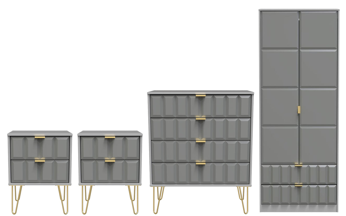 Cube 4 Piece Bedroom Set