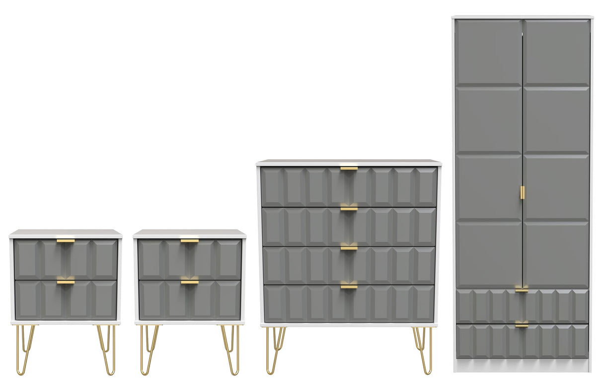 Cube 4 Piece Bedroom Set