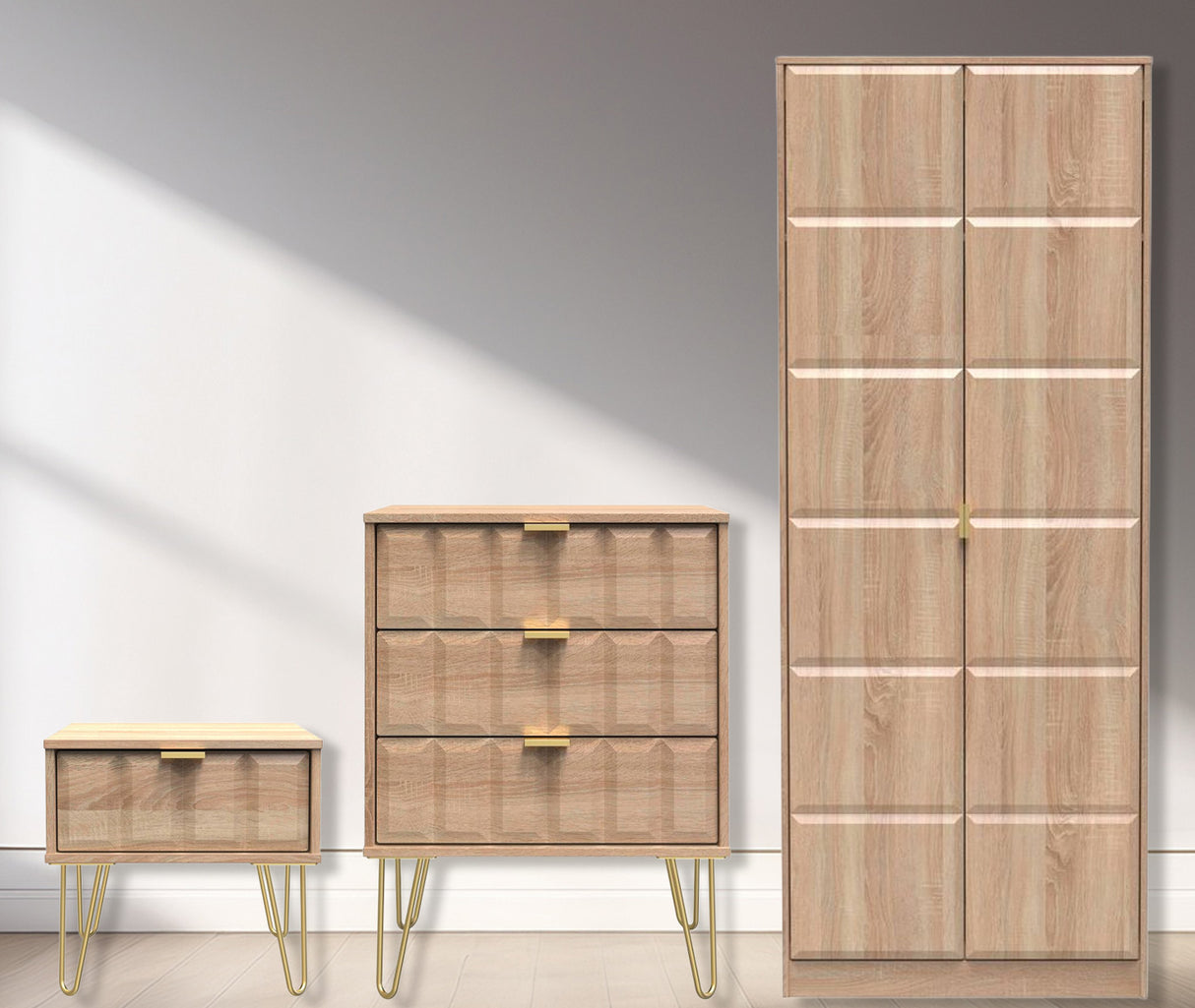 Cube 3 Piece Bedroom Set