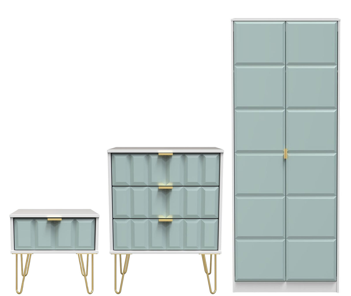 Cube 3 Piece Bedroom Set
