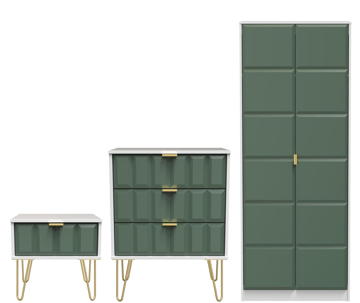 Cube 3 Piece Bedroom Set