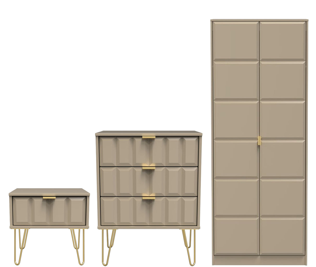 Cube 3 Piece Bedroom Set