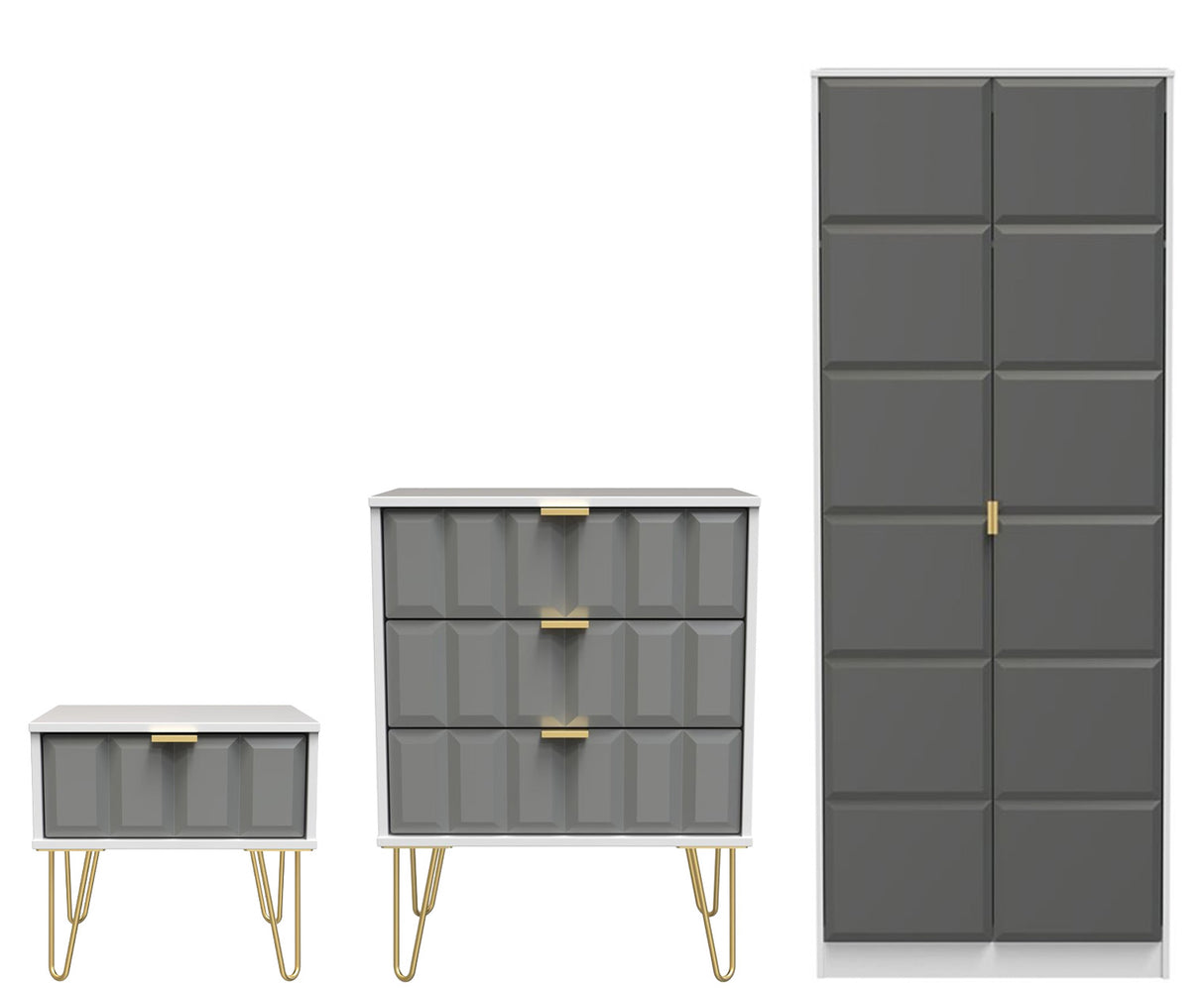 Cube 3 Piece Bedroom Set