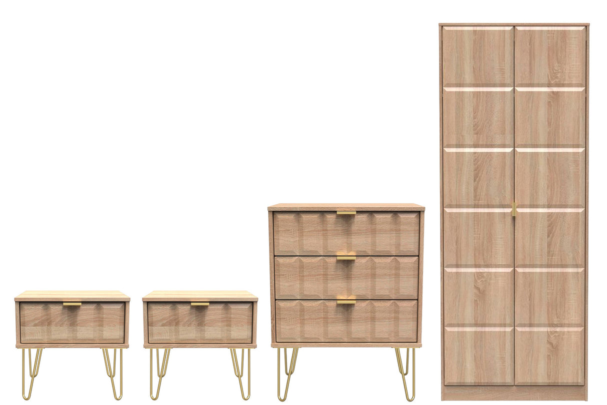 Cube 4 Piece Bedroom Set