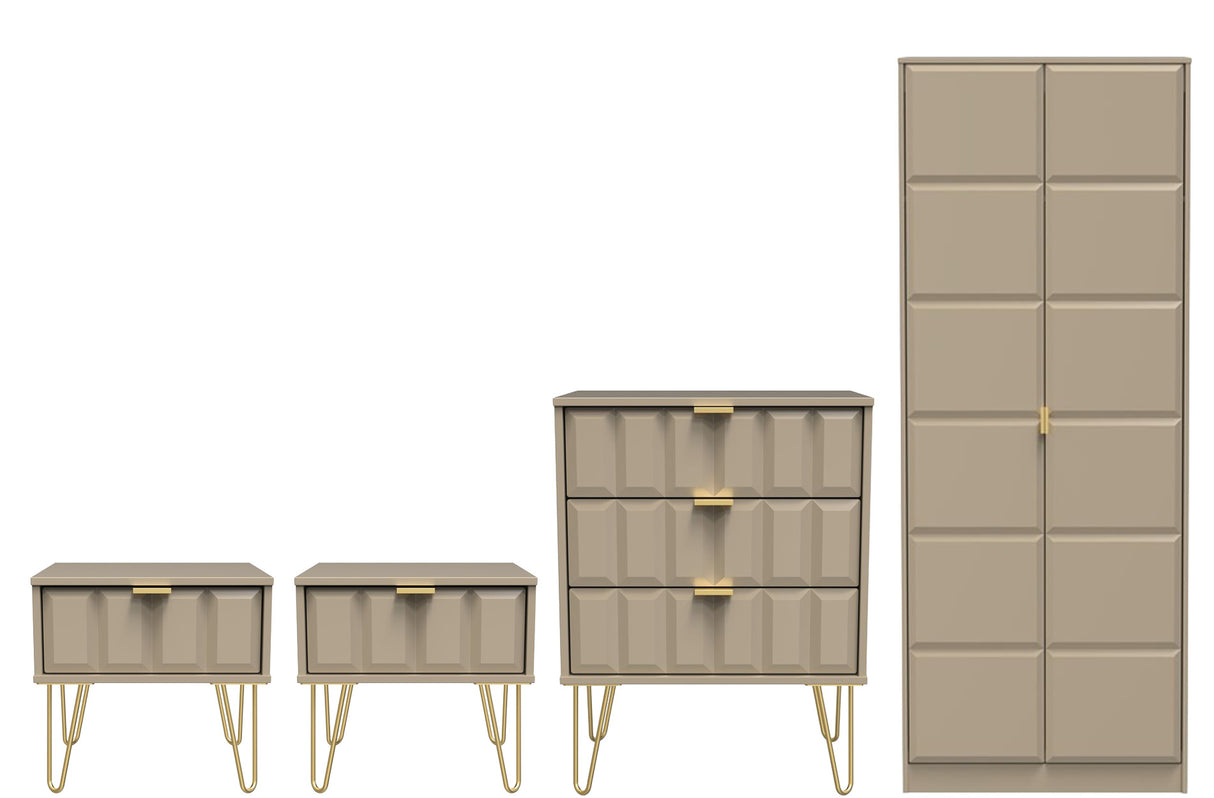 Cube 4 Piece Bedroom Set