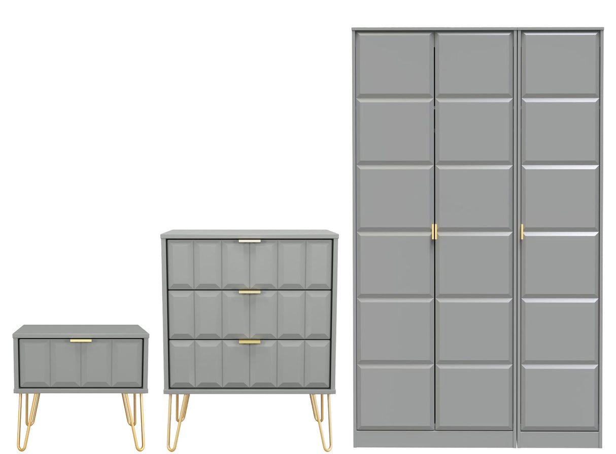 Cube 3 Piece Bedroom Set