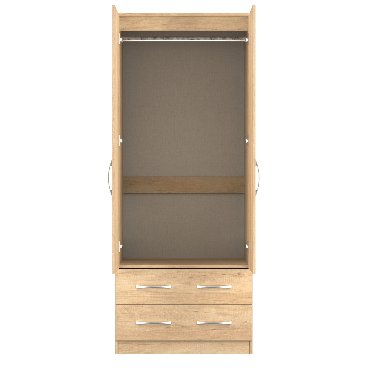Avon 2 Drawer 2 Door Double Wardrobe