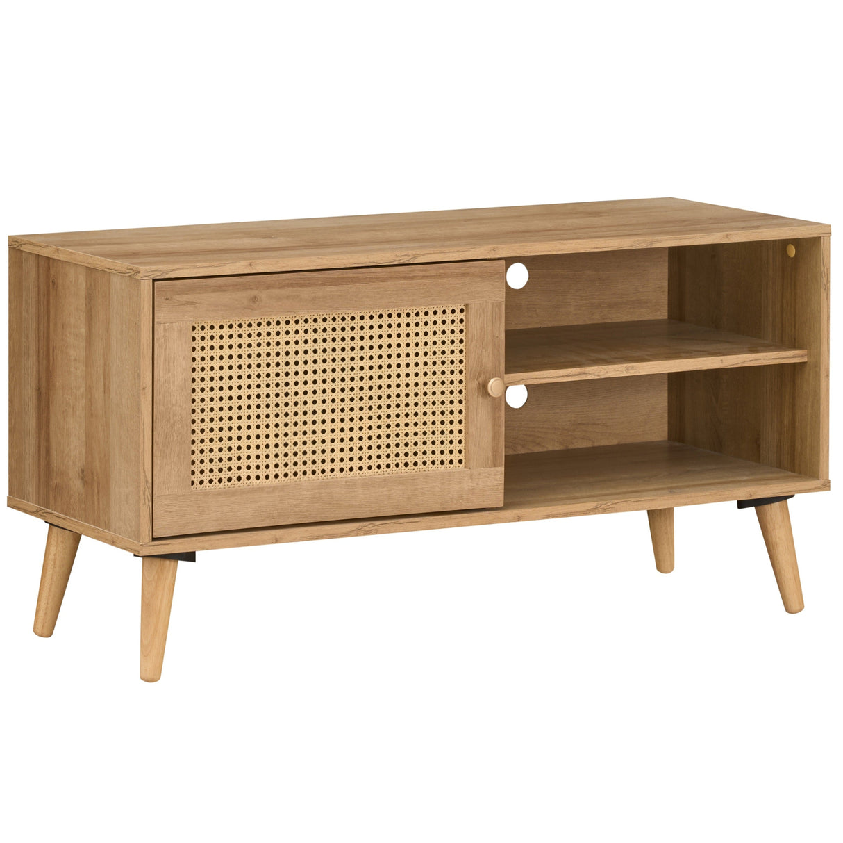 Manila Rattan 1 Door Small TV Stand Unit