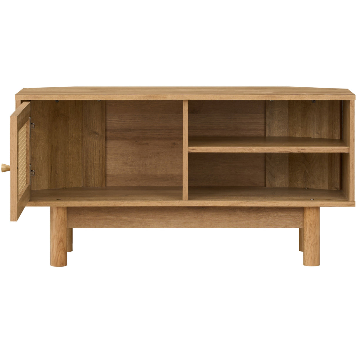 Manila Rattan 1 Door Corner TV Stand Unit