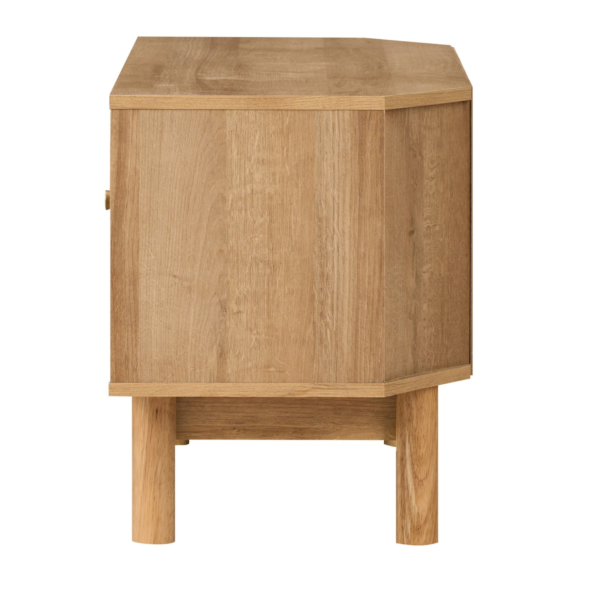 Manila Rattan 1 Door Corner TV Stand Unit