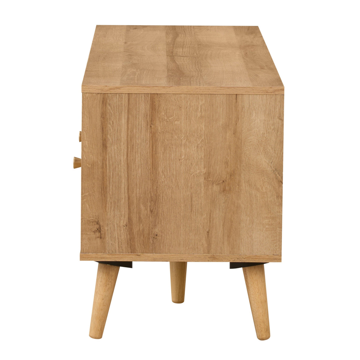 Manila Rattan 3 Drawer Wide TV Stand Bench Unit