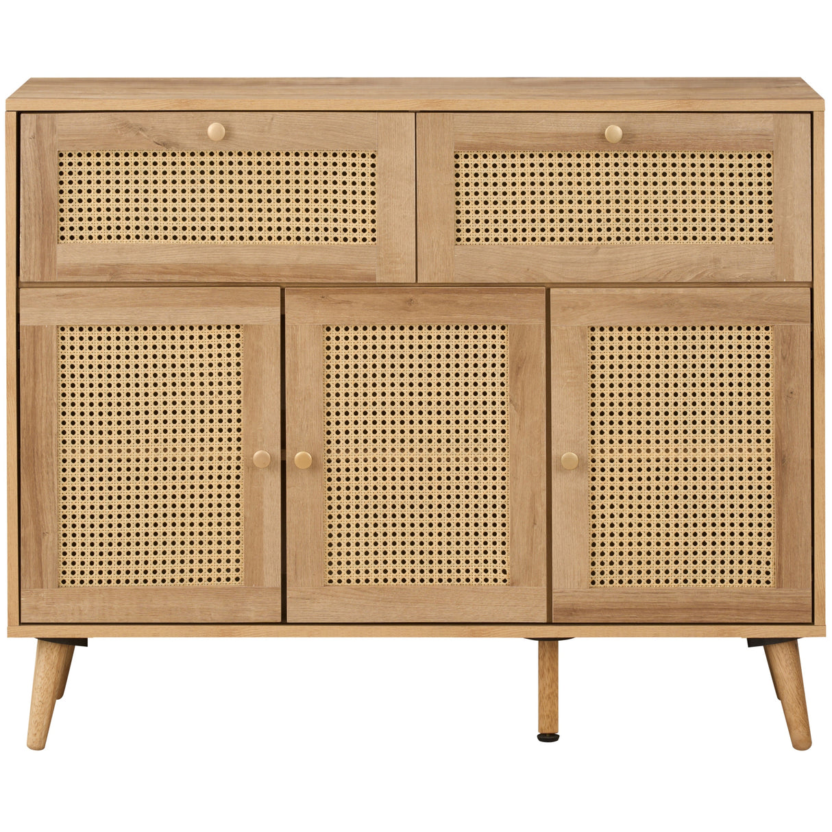 Manila Rattan 3 Door 2 Drawer Sideboard