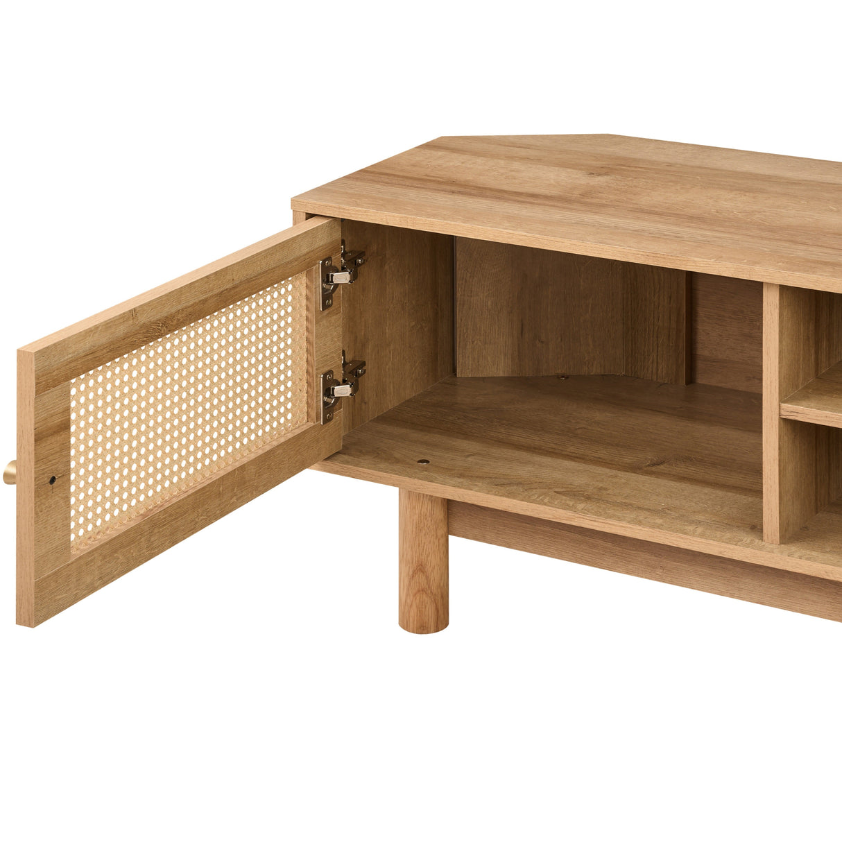 Manila Rattan 1 Door Corner TV Stand Unit