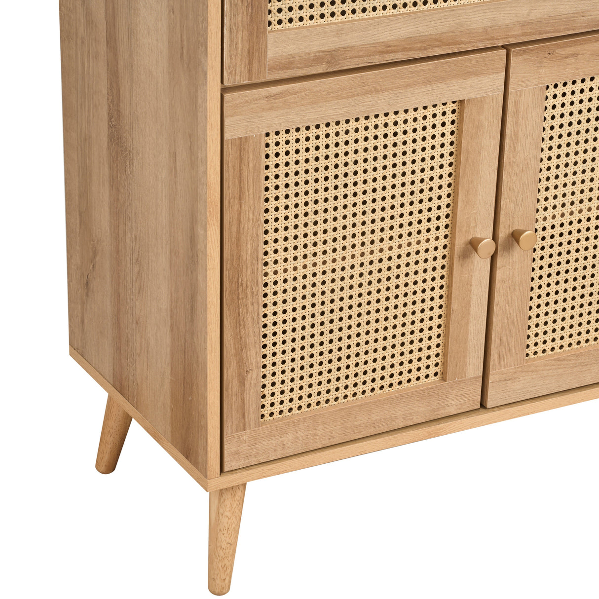 Manila Rattan 3 Door 2 Drawer Large Sideboard
