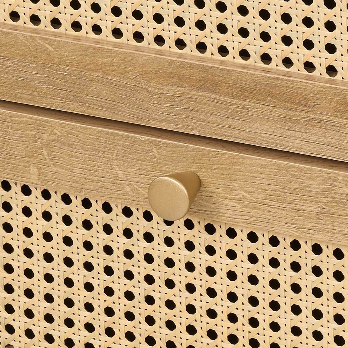 Manila Rattan 2 Drawer Bedside Table