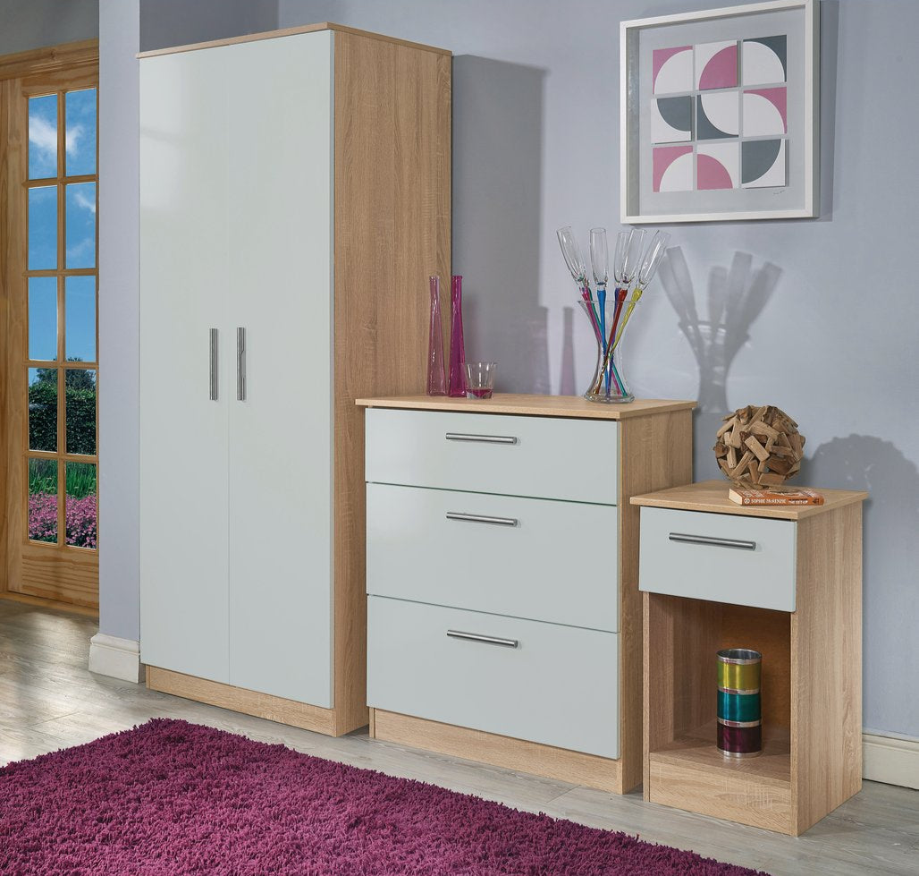Contrast Tall 2 Door Double Wardrobe