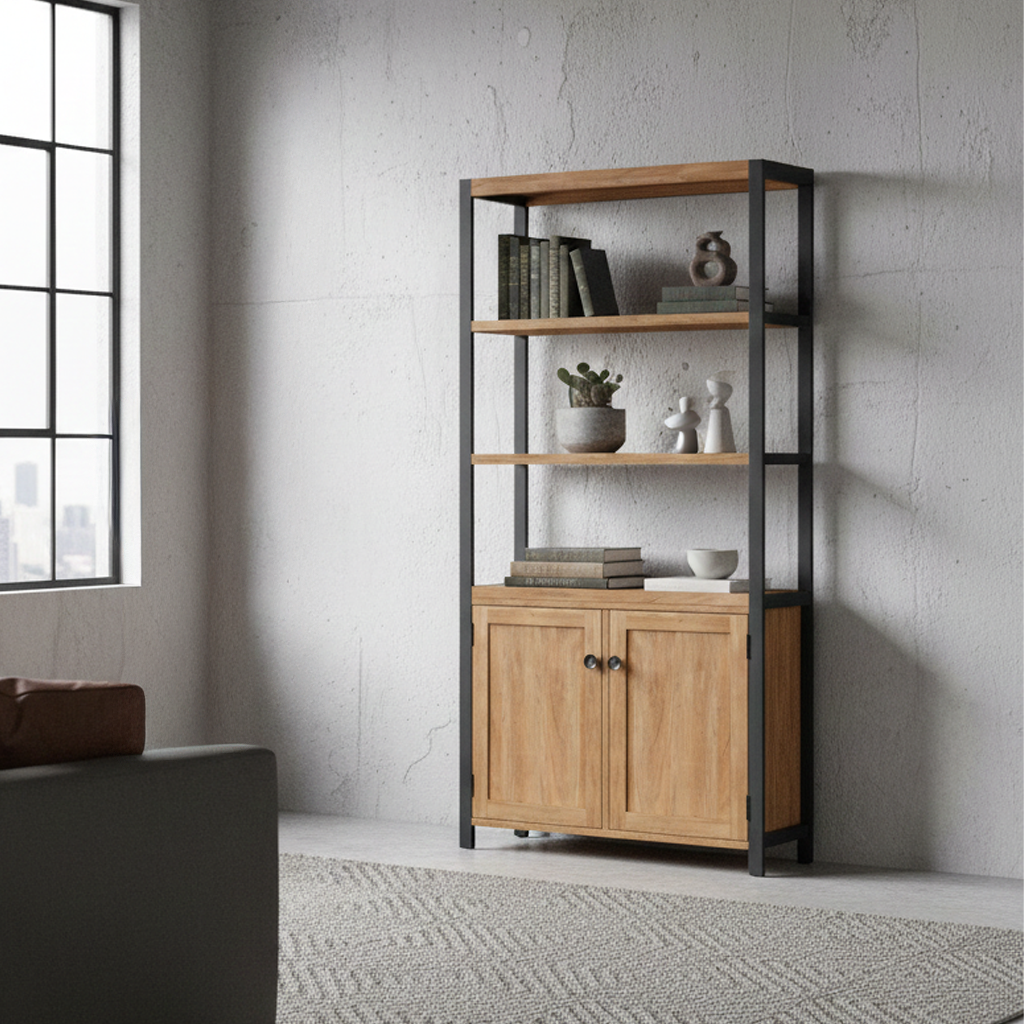 Kenai 2 Door Tall Bookcase