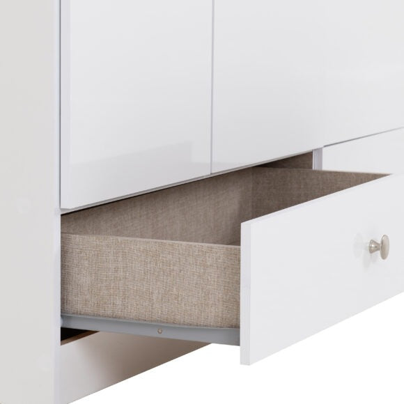 Denver 3 Door 2 Drawer Mirrored Triple Wardrobe