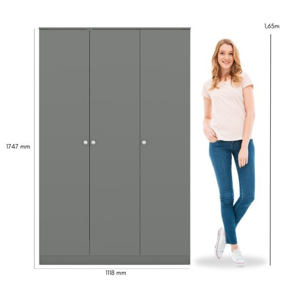 Denver 3 Door Triple Wardrobe