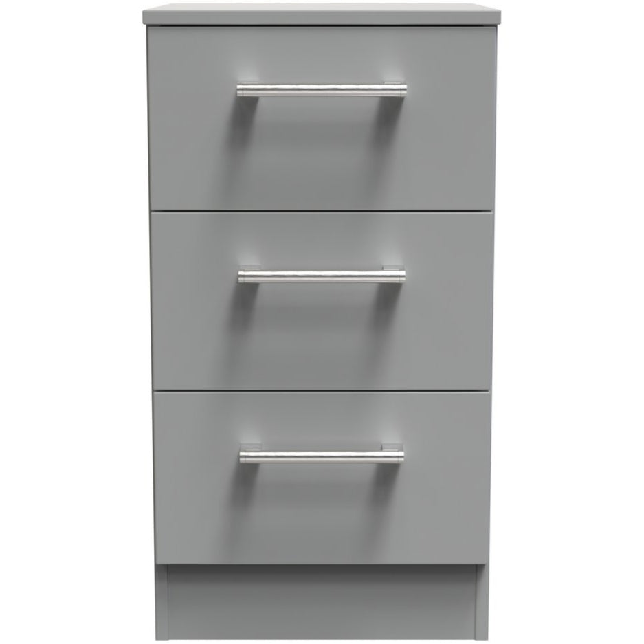 Devon 3 Drawer Bedside Table